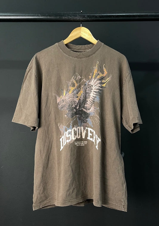 RIVER ISLAND Remera Manga Corta Marron Talle M