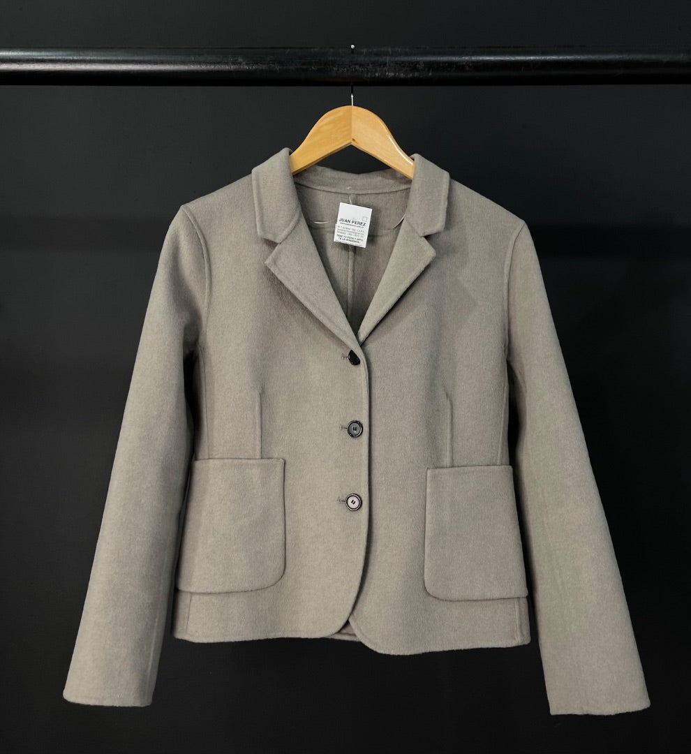 ZARA Saco Gris Talle L