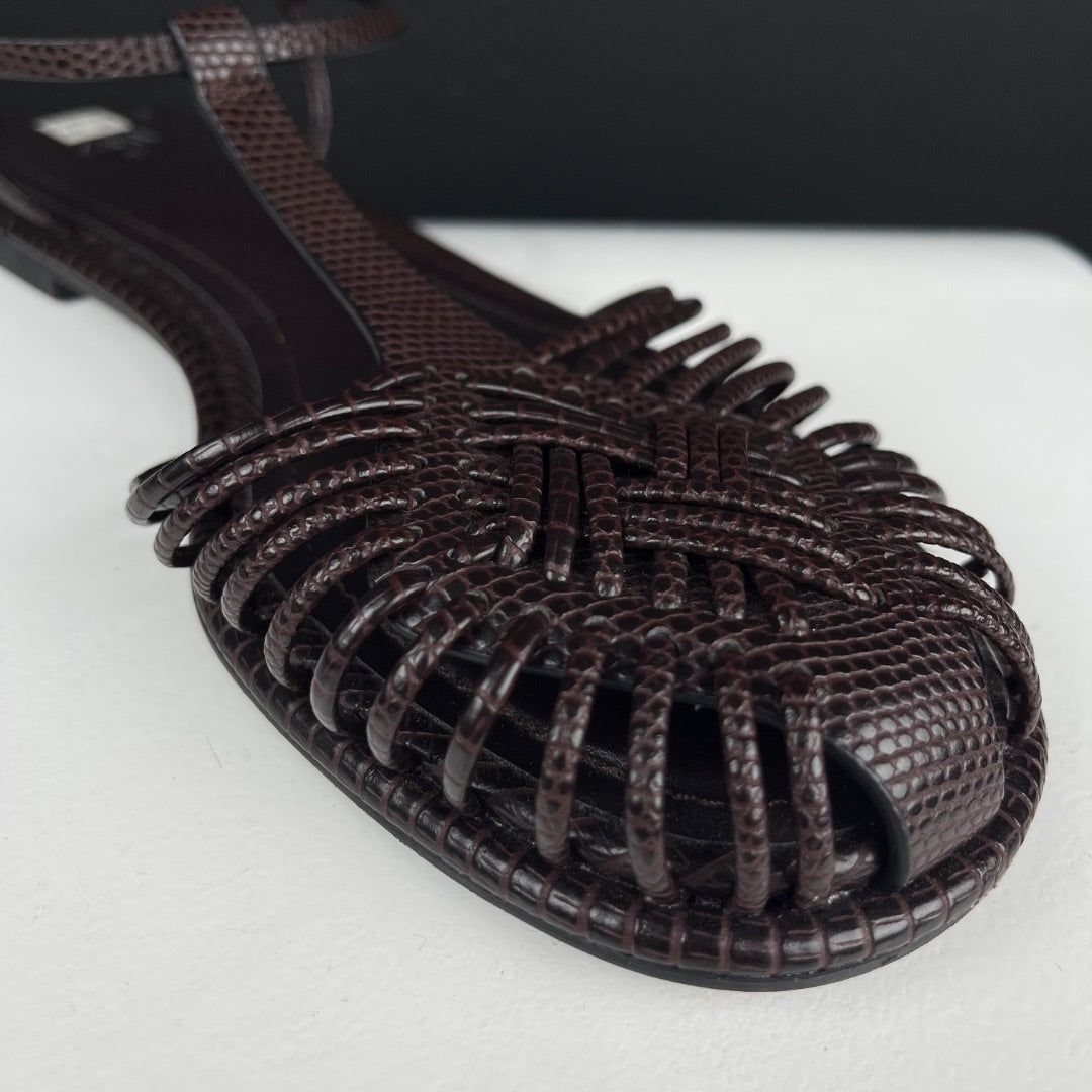 ZARA Sandalias Marron Talle 39