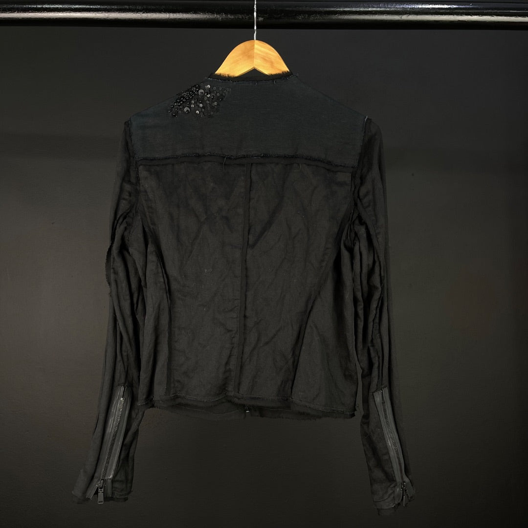 TAHARI Campera Negro Talle M