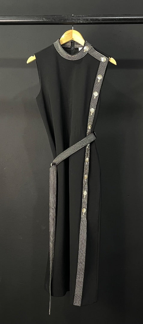TORY BURCH Vestido Sin Manga Negro Talle 10