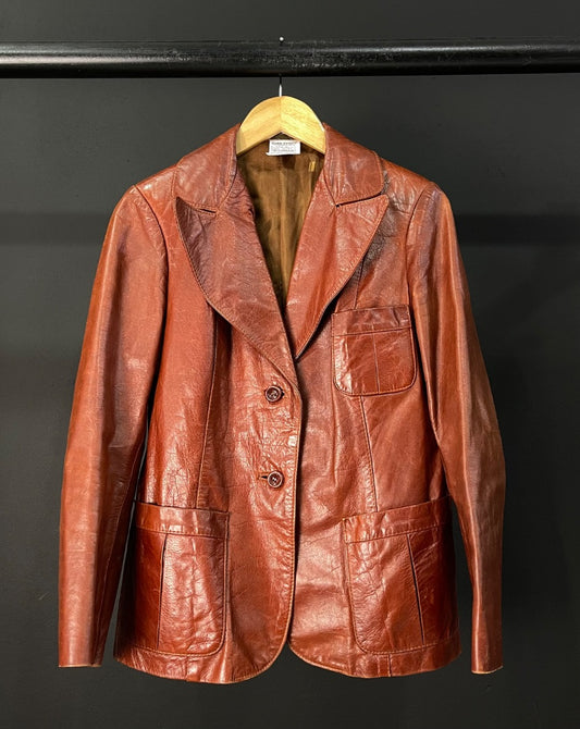 SIN MARCA Saco Marron Talle S