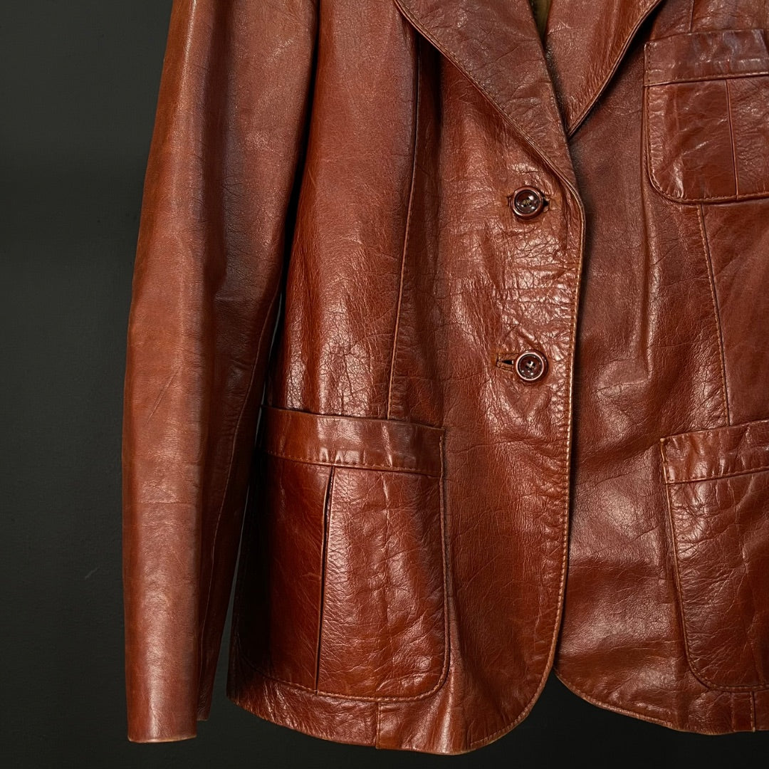 SIN MARCA Saco Marron Talle S