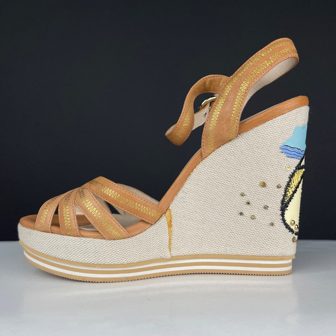 COACH Sandalias Marron Talle 37,5