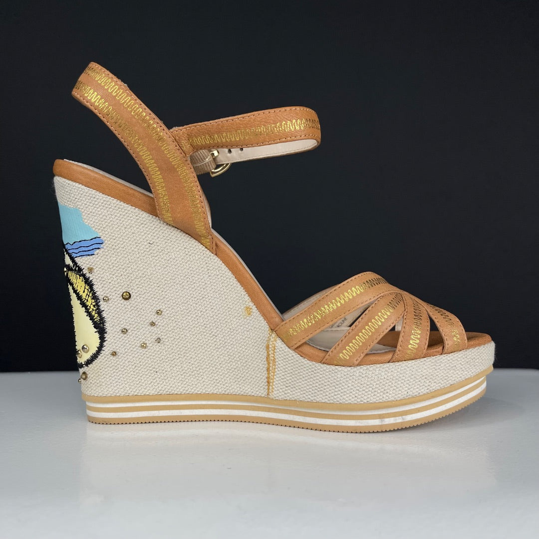COACH Sandalias Marron Talle 37,5