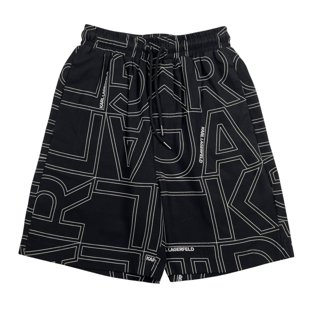 Malla De Baño  LAGERFELD  Negro Talle XS