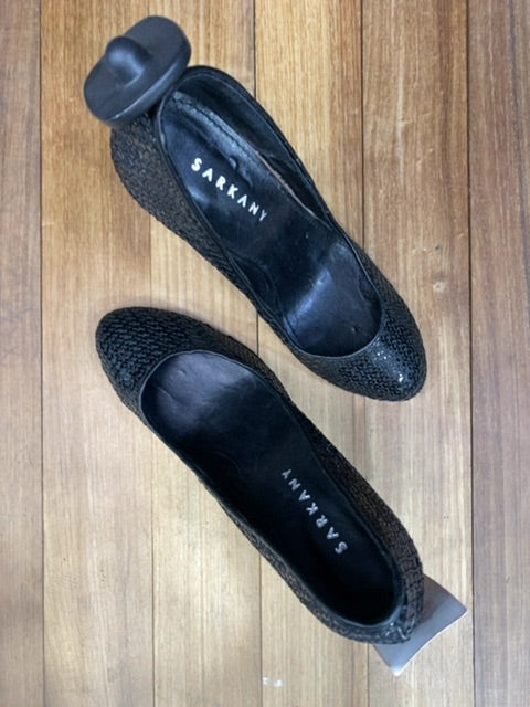 Taco Medio  SARKANY  Negro Talle 37