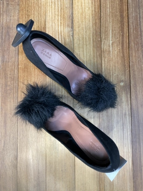 Zapato Taco Alto  ZARA  Negro Talle 37