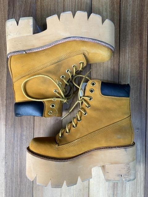 Borcegos  CAMPBELL  Color Mostaza Talle 36