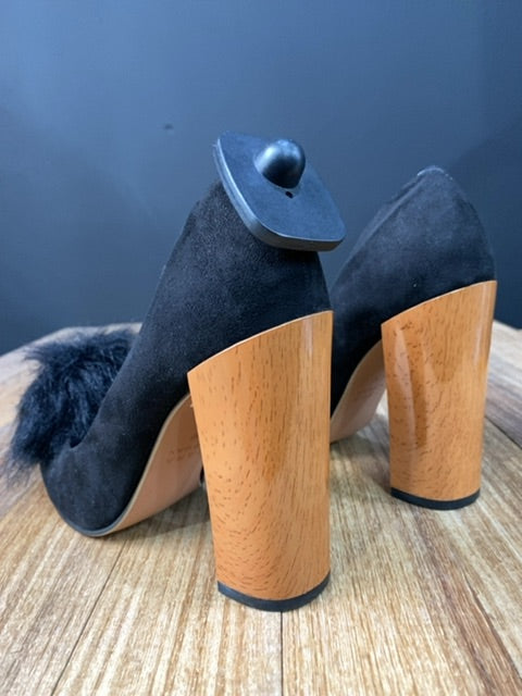 Zapato Taco Alto  ZARA  Negro Talle 37