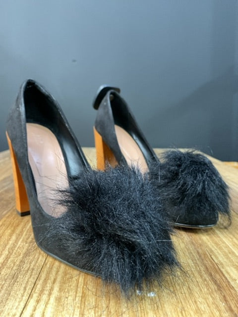 Zapato Taco Alto  ZARA  Negro Talle 37