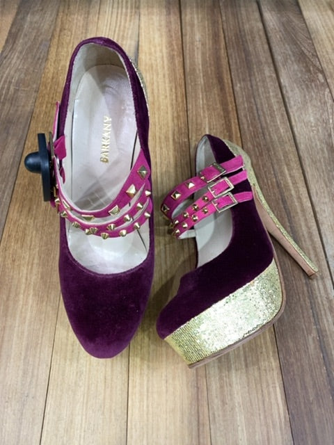Taco Alto Fino  SARKANY  Bordeaux Talle 38