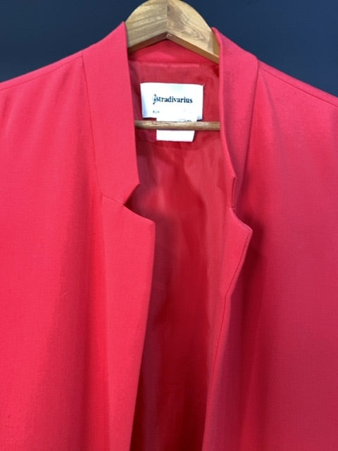 Saco  STRADIVARIUS  Rojo Talle L