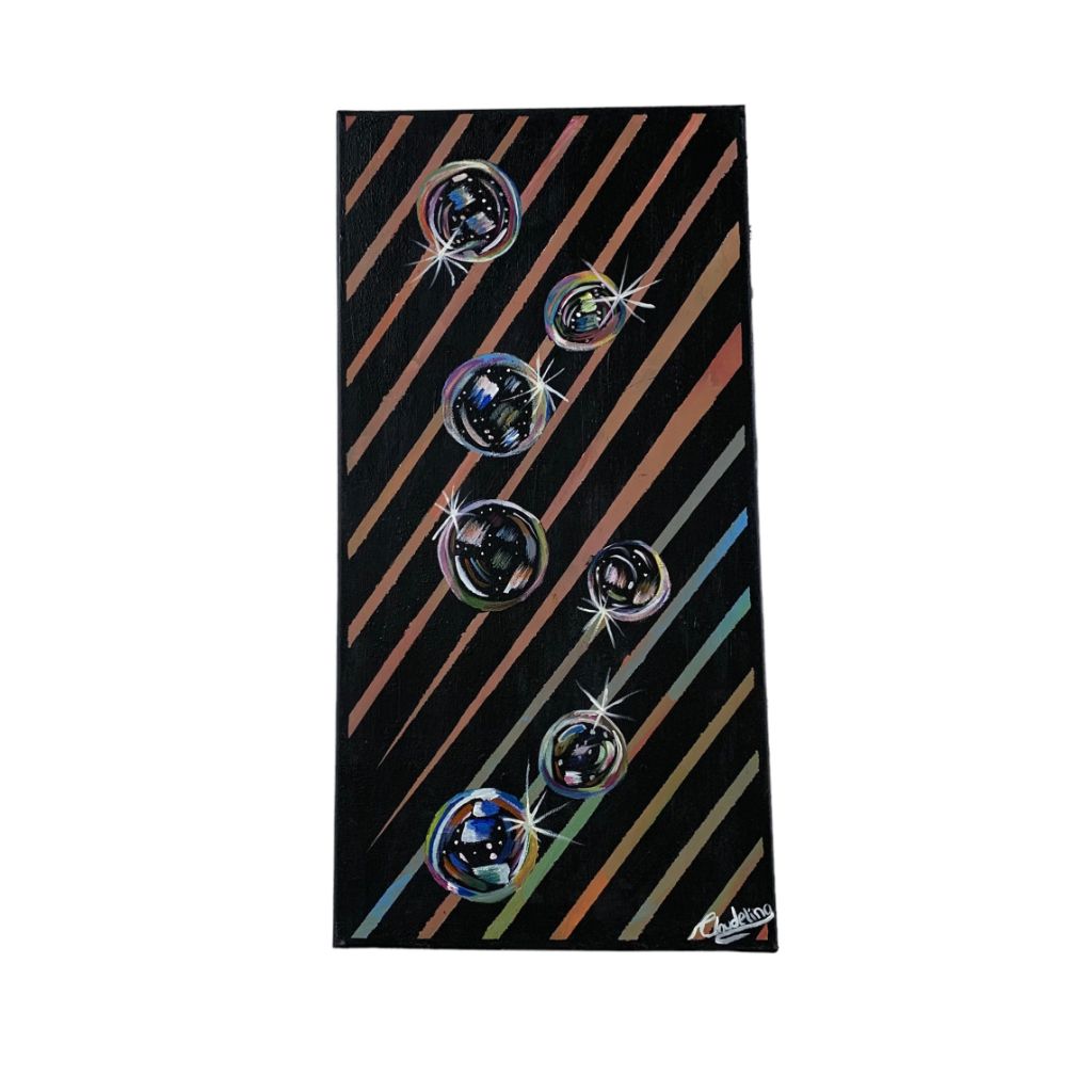 Arte Sin Vidrio Anonimo Multicolor Medida 80cm X 40cm