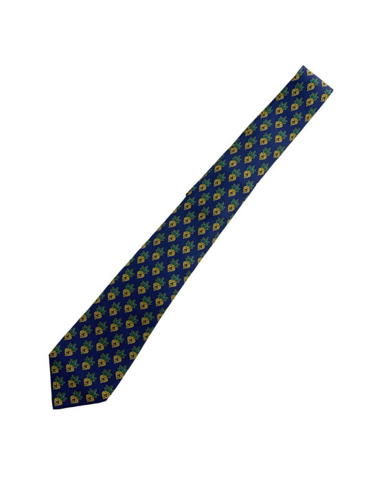 Corbata Hermes Azul Talle Unico